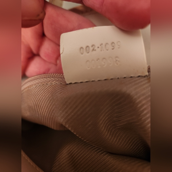 Gucci vintage mini GG canvas Bucket bag, baby blue with matching wallet - Picture 9 of 16